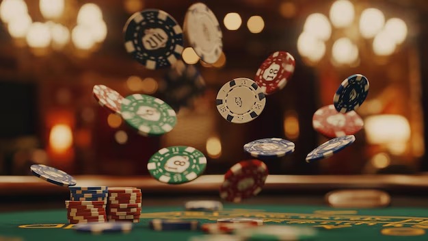 Card reveal moment in live Bandar Poker on ini188